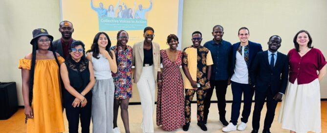 Youth leaders, civil society representatives, and partners during ‘Collective Voices in Action’