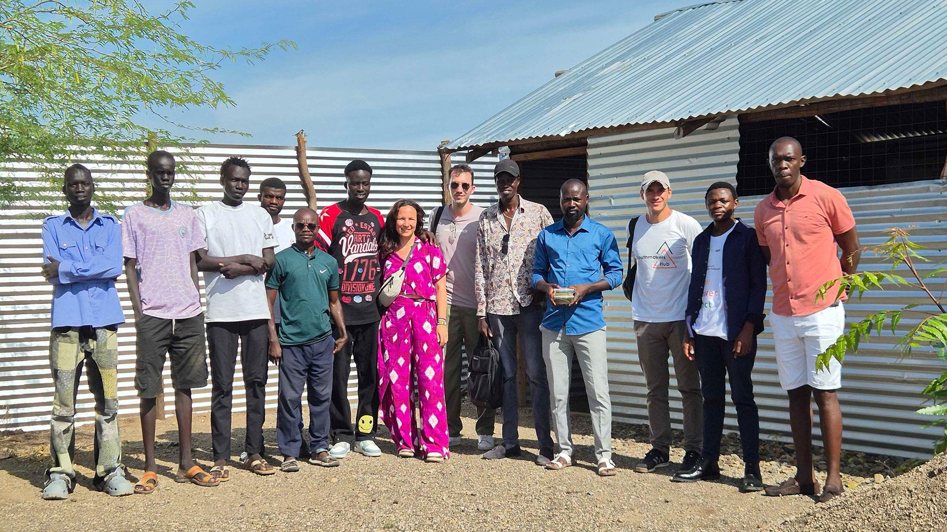Group of people standing outside