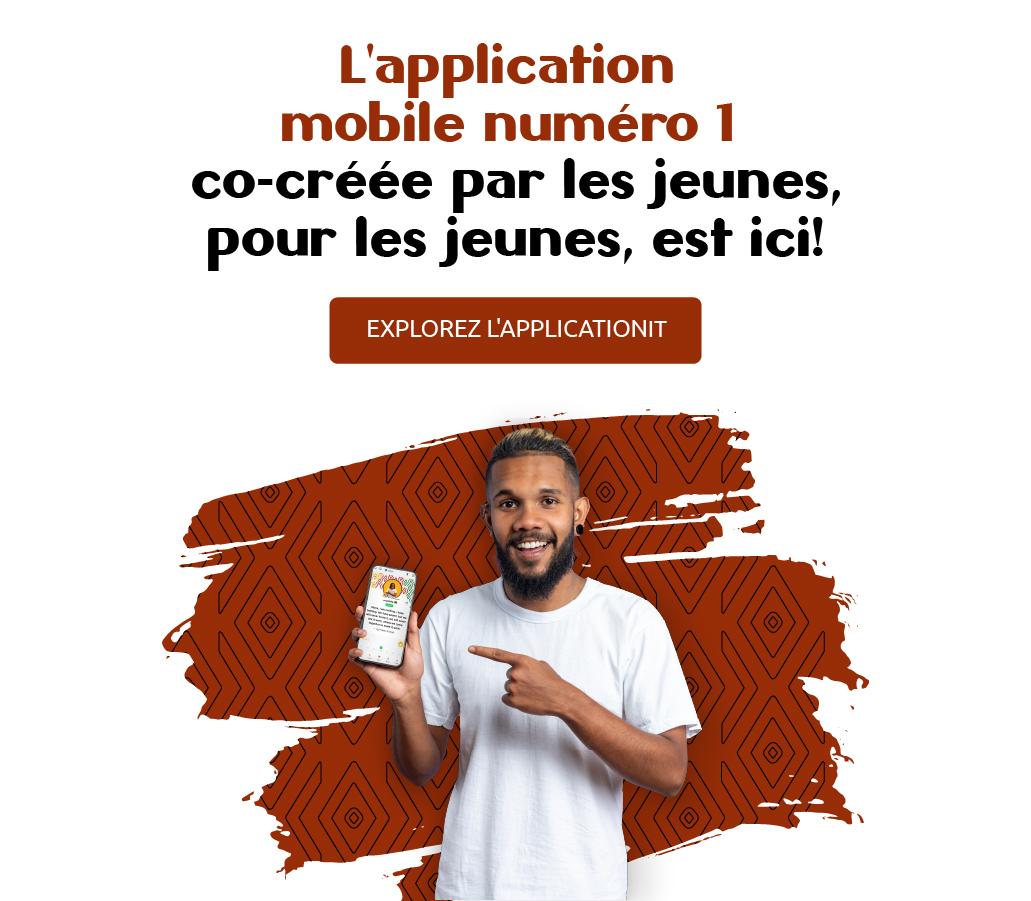 Page d'accueil de l'application AU-EU Youth Voices Lab présentant le programme AU-EU Youth Voices Lab – Power of the Collective, visant à autonomiser les jeunes à travers l'Afrique et l'Europe grâce à des outils interactifs, des ressources de formation et une plateforme virtuelle dynamique pour l'engagement politique et la défense des droits.