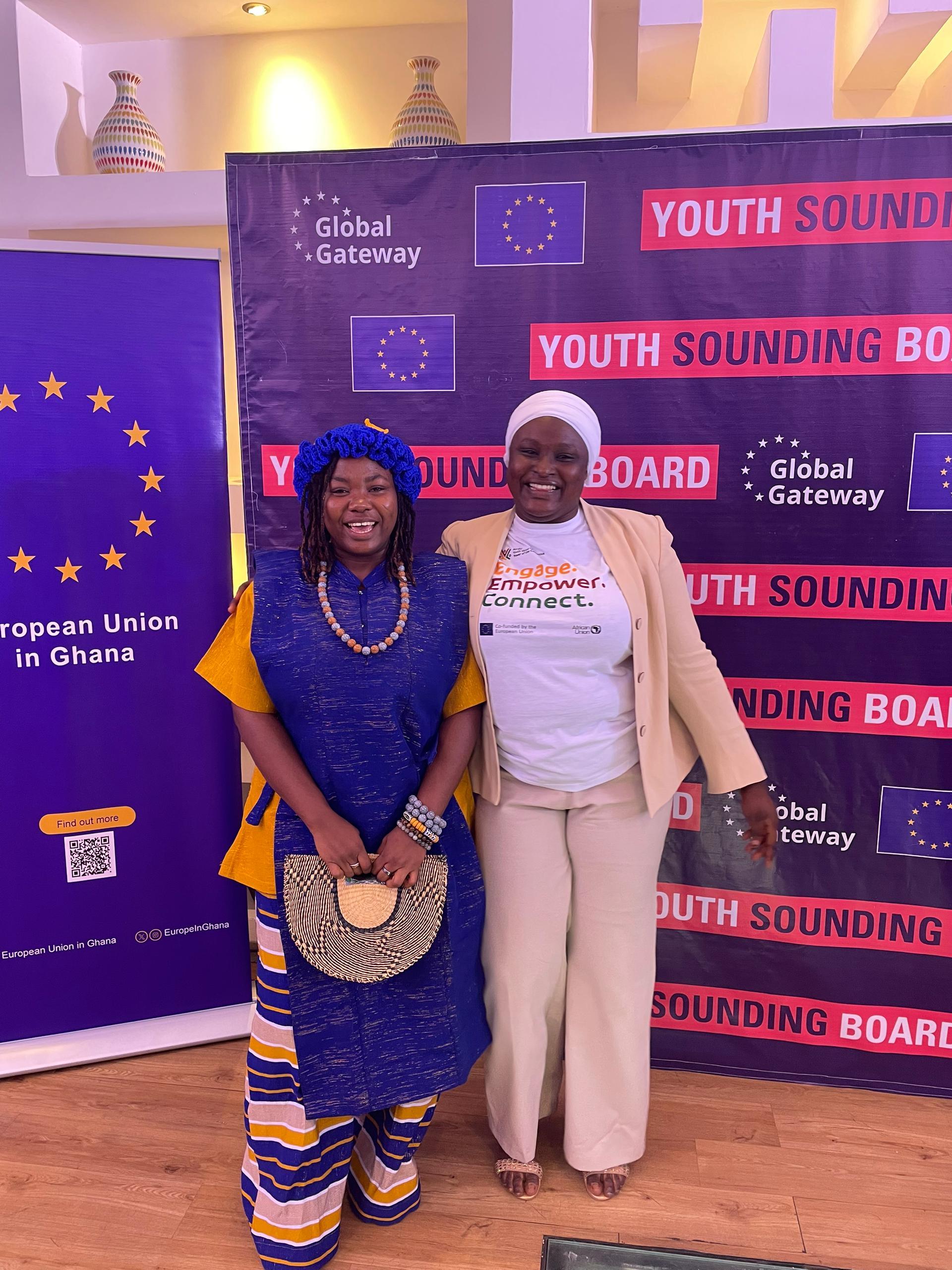 Two participants at the YSB launch in Accra